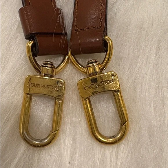 REHAB Authentic LV Louis Vuitton Leather Adjustable Crossbody Replacement Strap - Picture 8 of 11